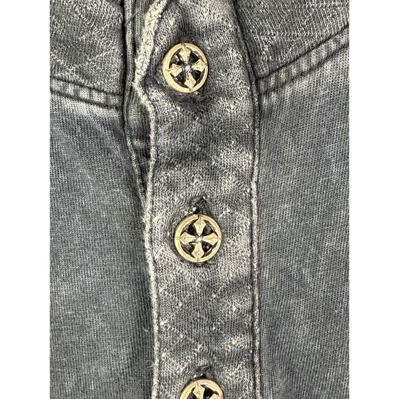 Affliction Long Sleeve Button Shirt Vintage Y2K Goth Grunge Cross Emo Mens Large - Picture 3 of 12